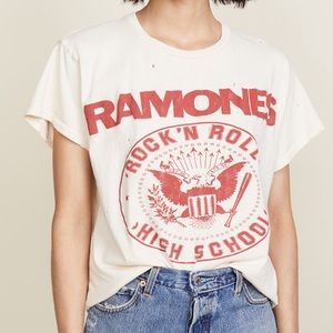 MADEWORN ROCK Ramones 1979 Rock Printed Tee Size Unisex: Women Large Men Medium